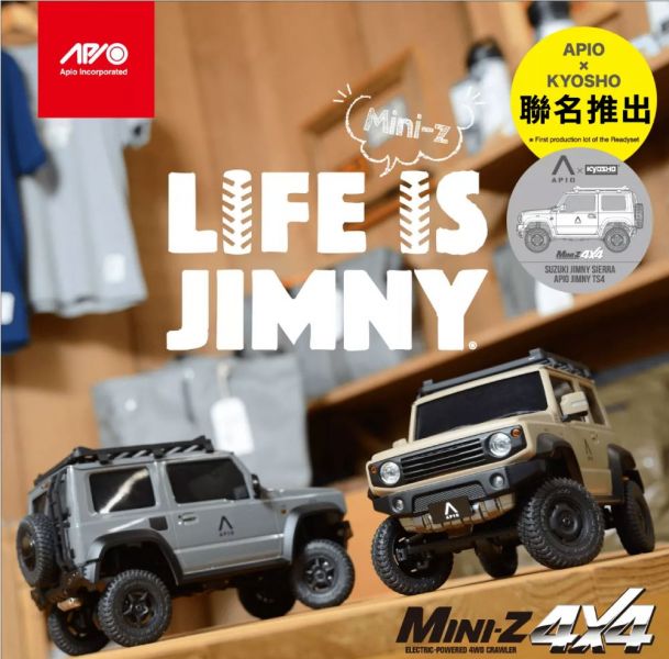 KYOSHO 京商 MINI-Z 1/18 4×4 SUZUKI Jimny Sierra APIO TS4 遙控車 全套組 中灰色 卡其色 曜石黑 分別販售  KYOSHO,京商,MINI-Z,1/18,4×4,SUZUKI,Jimny Sierra ,APIO TS4,遙控車,全套組,中灰色,卡其色,曜石黑,分別販售, 