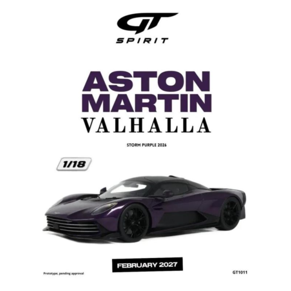 (預購) GT SPIRIT 1/18 奧斯頓馬丁 ASTON MARTIN VALHALLA STORM PURPLE 2026 GT1011 20260928 GT SPIRIT 1/18 奧斯頓馬丁 ASTON MARTIN VALHALLA STORM PURPLE 2026 GT1011