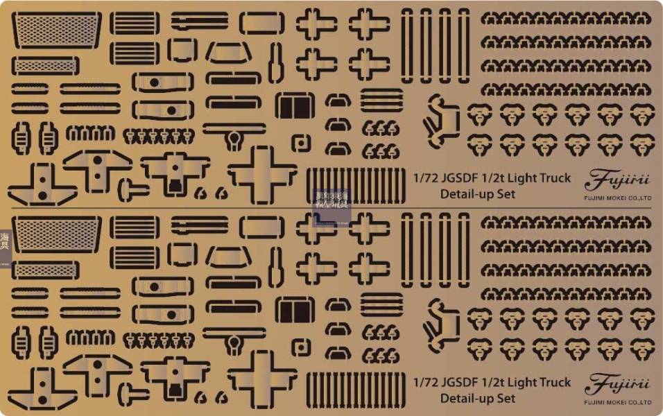 1/72 1/2t 軍卡 部隊&警務隊 蝕刻片 FUJIMI gup205 陸上自衛隊 富士美 組裝模型 FUJIMI,1/72,陸上自衛隊,99式,自走,155mm,榴彈砲,蝕刻片,