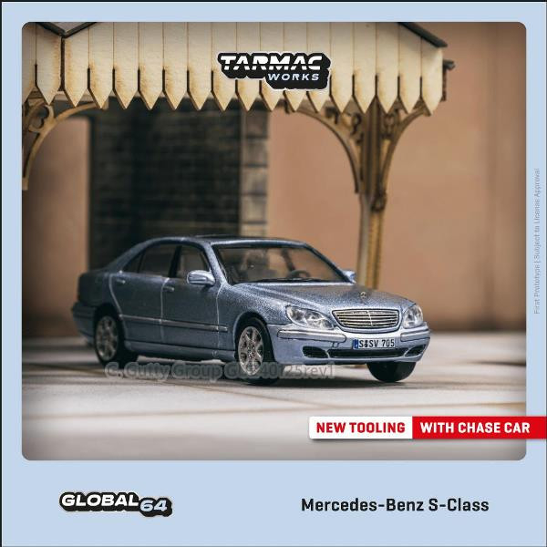 TARMAC WORKS 1/64 賓士 Mercedes-Benz S-Class Horizon Blue Metallic 金屬藍 TARMAC WORKS 1/64 賓士 Mercedes-Benz S-Class Horizon Blue Metallic 金屬藍