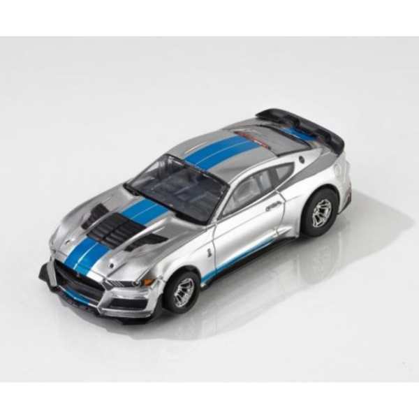 (預購) AFX Mega-G+ 1/64 2022年式 Shelby Mustang GT500KR 銀/藍配色 HO電刷賽車 22099 20260813 AFX Mega-G+ 1/64 2022年式 Shelby Mustang GT500KR 銀/藍配色 HO電刷賽車 22099