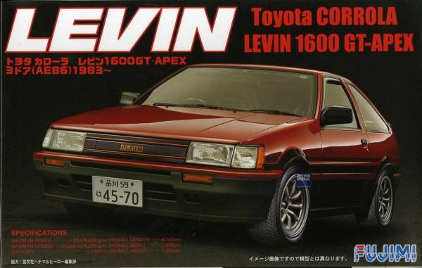 1/24 TOYOTA AE86 Levin 1983 FUJIMI ID9 富士美 組裝模型 FUJIMI,1/24,ID,TOYOTA,AE86,Levin,1983,