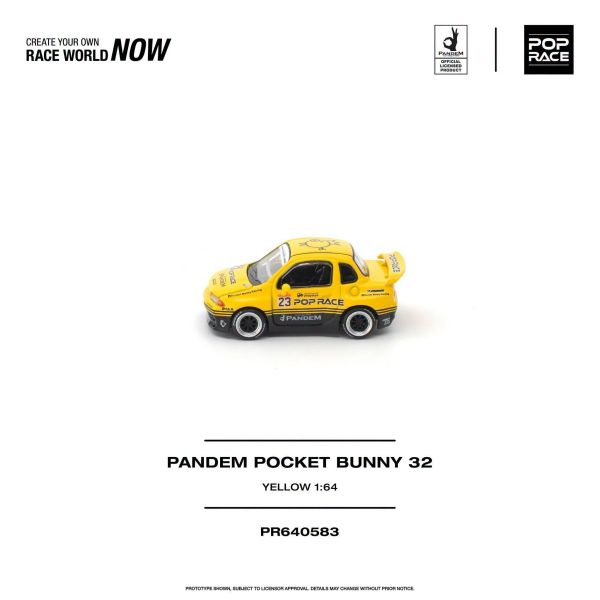 (預購) POP RACE 1/64 PANDEM POCKET BUNNY 32 YELLOW 20261108 POP RACE 1/64 PANDEM POCKET BUNNY 32 YELLOW