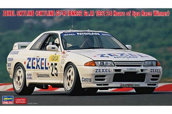 (預購) HASEGAWA 1/24 ZEXEL Skyline (Skyline GT-R BNR32 Gr.A 1991 24小時耐力賽) 組裝模型 20260707 HASEGAWA 1/24 ZEXEL Skyline (Skyline GT-R BNR32 Gr.A 1991 24小時耐力賽) 組裝模型