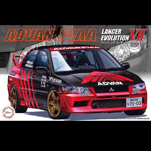 1/24 ADVAN PIAA Lancer Evolution VII EVO7 FUJIMI ID307 組裝模型 FUJIMI,1/24,ID,HONDA,K8,CIVIC,TypeR,後期型,EK9,組裝模型,