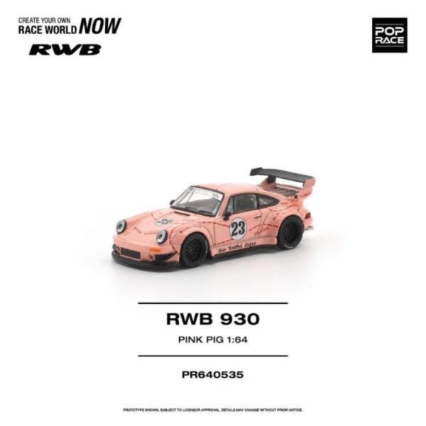 (預購) POP RACE 1/64 保時捷 RWB 930 PINK PIG PR640535 20260622 POP RACE 1/64 保時捷 RWB 930 PINK PIG PR640535