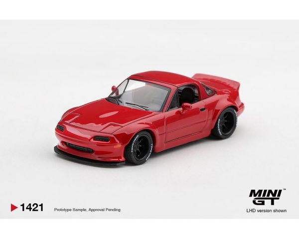 (預購) [吊卡/盒裝版 LHD RHD] MINIGT 1/64 馬自達 Mazda MX-5 (NA) Pandem Classic Red LHD 分別販售 20261105 [吊卡/盒裝版 LHD RHD] MINIGT 1/64 馬自達 Mazda MX-5 (NA) Pandem Classic Red LHD 分別販售