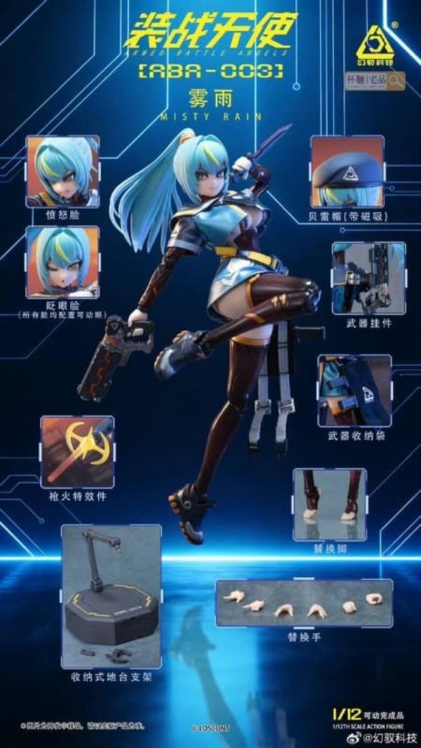 (預購) 幻馭科技 1/12 裝戰天使系列 第3彈 霧雨 ABA-003 可動完成品 20260310 幻馭科技 1/12 裝戰天使系列 第3彈 霧雨 ABA-003 可動完成品