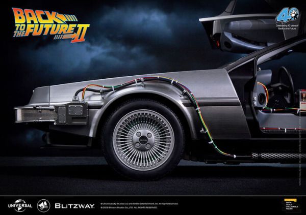 引進數量稀少品 Blitzway 回到未來2 時間機器 時光機 DeLorean DMC-12 跑車 可動發光完成品 Blitzway 回到未來2 時間機器 可動完成品