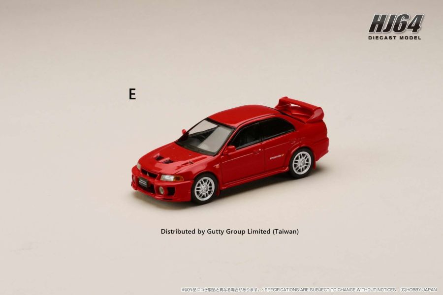 Hobby JAPAN 1/64 三菱 MITSUBISHI LANCER GSR EVO5代(CP9) 98年式 (附擋泥板) 帕瑪紅 HJ642032AR Hobby JAPAN 1/64 三菱 MITSUBISHI LANCER GSR EVO5代(CP9) 98年式 (附擋泥板) 帕瑪紅 HJ642032AR