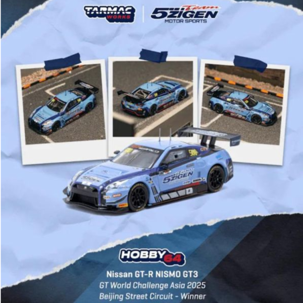 (預購) TARMAC WORKS 1/64 日產 HOBBY64 Nissan GT-R NISMO GT3 GT World Challenge Asia 2025 T64-035-25BJ500 20260607 TARMAC WORKS 1/64 日產 HOBBY64 Nissan GT-R NISMO GT3 GT World Challenge Asia 2025 T64-035-25BJ500