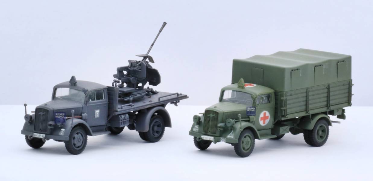 1/72 3噸軍卡 迷彩塗裝 救護車 對空機槍搭載 FUJIMI Mi21 德國陸軍 富士美 組裝模型 FUJIMI,1/72,mi,德軍,3噸,迷彩塗裝,救護車,對空機槍搭載,軍卡,