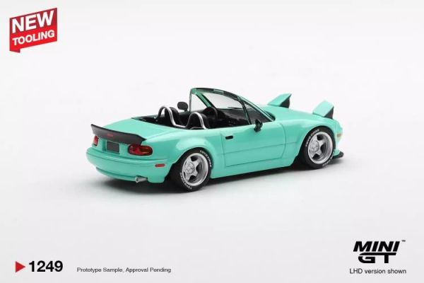 (預購) MINIGT 1/64 馬自達 Mazda MX-5 (NA) Pandem Mint Green LHD MGT01249-BL 20260521 MINIGT 1/64 馬自達 Mazda MX-5 (NA) Pandem Mint Green LHD MGT01249-BL