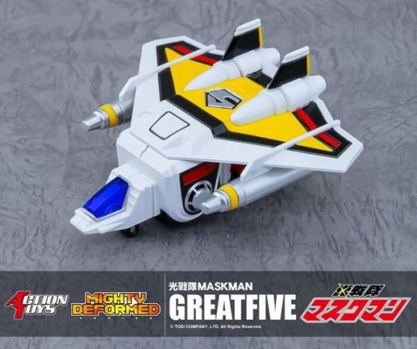 ACTION TOYS MIGHTY DEFORMED 光戰隊覆面人 Great Five 可動完成品 ACTION TOYS MIGHTY DEFORMED 光戰隊覆面人 Great Five 可動完成品