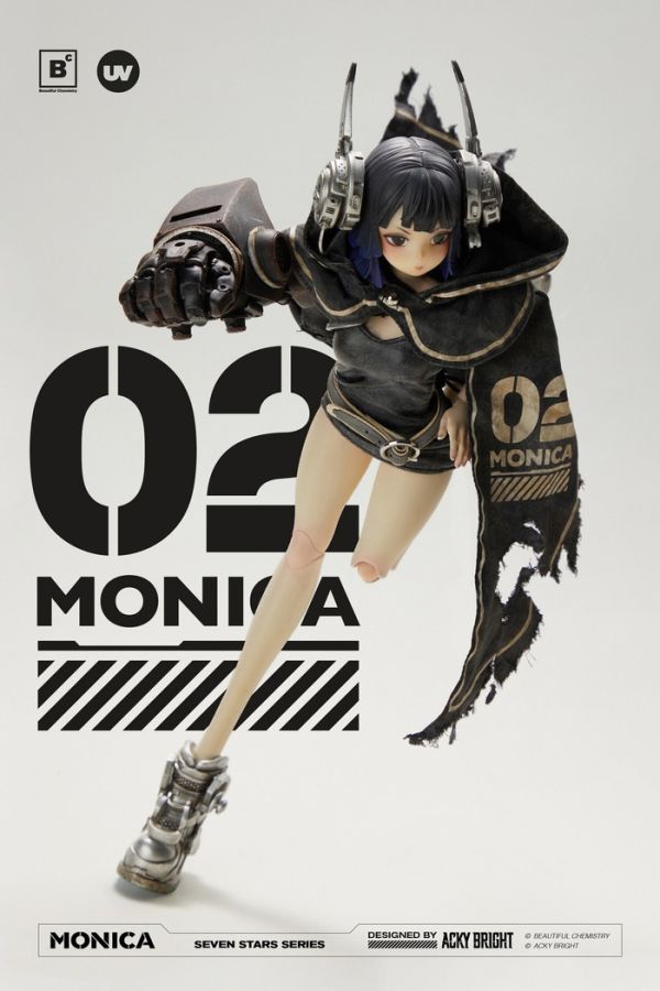 Beautiful Chemistry x Acky Bright 1/6 Seven Stars系列 02號 Monica 可動完成品 Beautiful Chemistry x Acky Bright 1/6 Seven Stars系列 02號 Monica 可動完成品