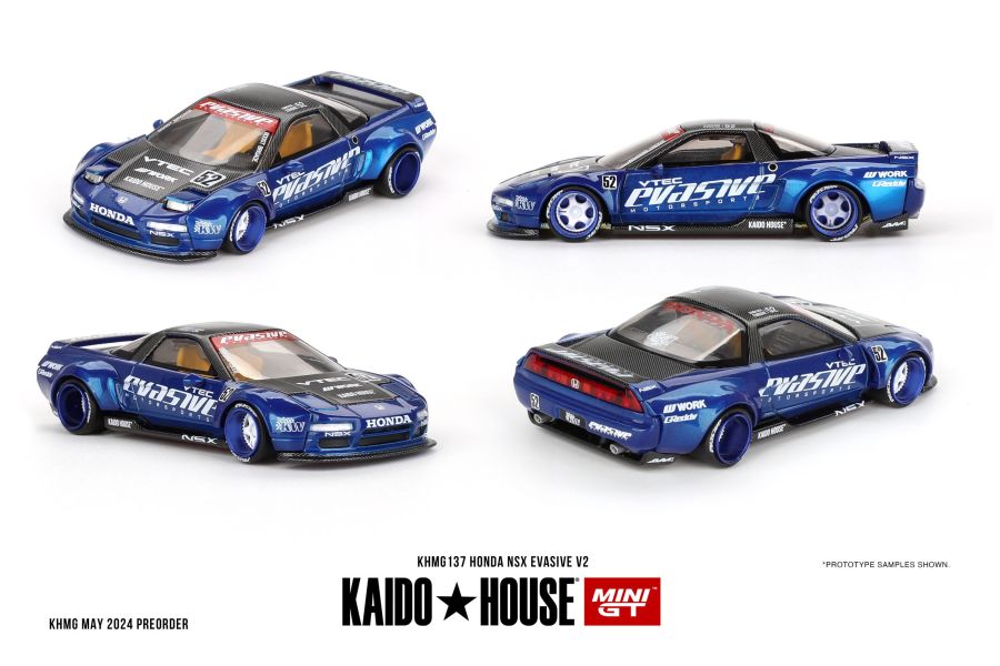 KAIDO HOUSE x MINIGT 1/64 本田 Honda NSX Evasive V2 美廠Evasive 藍色款NSX V2 KAIDO HOUSE x MINIGT 1/64 本田 Honda NSX Evasive V2 美廠Evasive 藍色款NSX V2