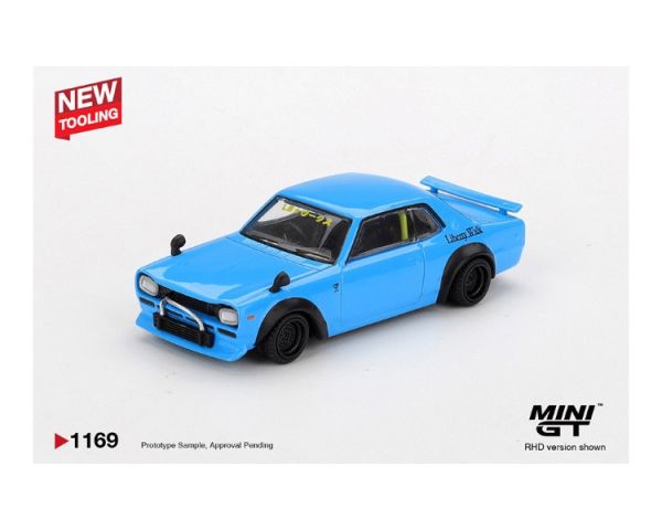 (預購) [吊卡版] MINIGT 1/64 日產 Nissan LB Works HAKOSUKA Baby Blue RHD MGT01169-BL 20251211 [吊卡版] MINIGT 1/64 日產 Nissan LB★Works HAKOSUKA Baby Blue RHD MGT01169-BL