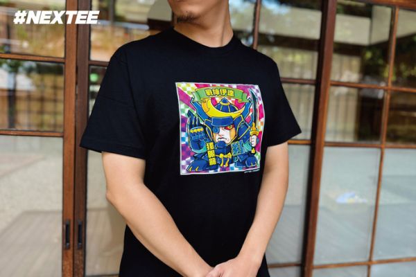 NEXTee KIRAKIRABUSI 戰神伊達 短袖T恤 黑色 NEXTee KIRAKIRABUSI 戰神伊達 短袖T恤 黑色