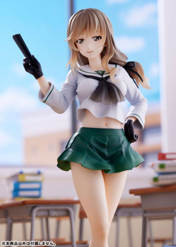 [再販] WAVE 1/7 少女與戰車 島田千代 大洗女子學園制服ver. PVC完成品 DT-193 [再販] WAVE 1/7 少女與戰車 島田千代 大洗女子學園制服ver. PVC完成品 DT-193