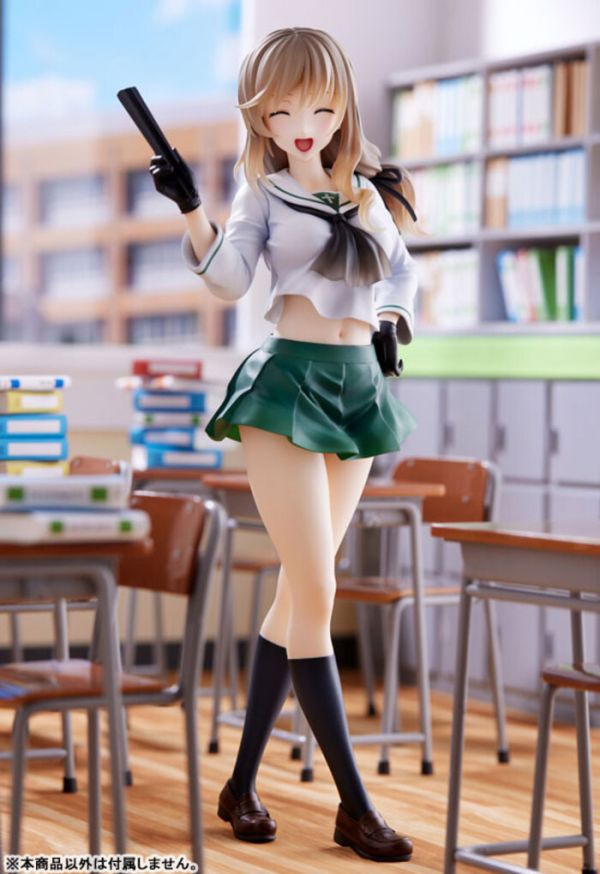 [再販] WAVE 1/7 少女與戰車 島田千代 大洗女子學園制服ver. PVC完成品 DT-193 [再販] WAVE 1/7 少女與戰車 島田千代 大洗女子學園制服ver. PVC完成品 DT-193