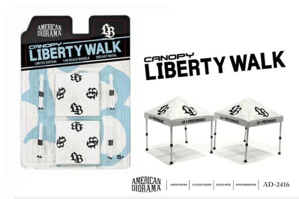 American Diorama 1:64 微縮場景 Liberty Walk 自由步行帳篷2入組  - LBWK官方授權商品 American Diorama 1:64 微縮場景 Liberty Walk 自由步行帳篷2入組  - LBWK官方授權商品