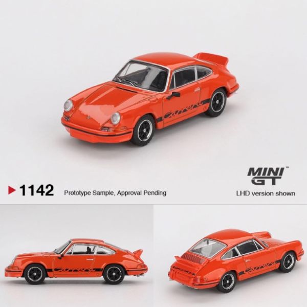 (預購) MINIGT 1/64 保時捷 Porsche 911 Carrera RS 2.7 Tangerine with Black Livery LHD MGT01142-L 20251016 MINIGT 1/64 保時捷 Porsche 911 Carrera RS 2.7 Tangerine with Black Livery LHD MGT01142-L