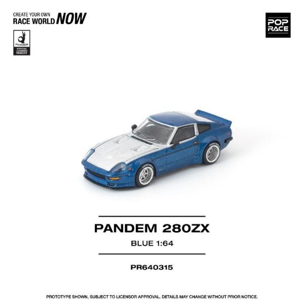 (預購) POP RACE 1/64 日產 Nissan PANDEM 280ZX BLUE 20260129 POP RACE 1/64 日產 Nissan PANDEM 280ZX BLUE