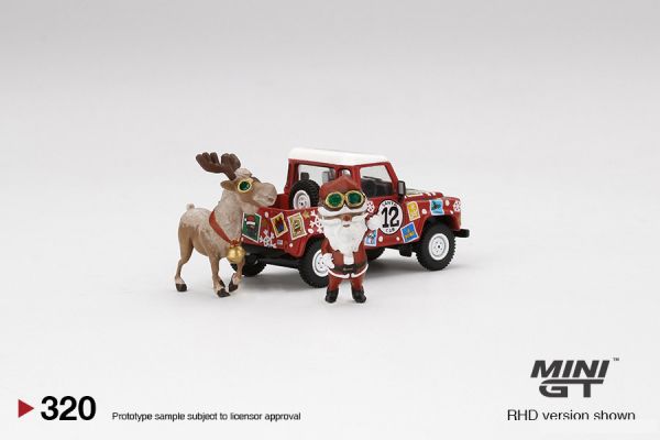 MINIGT 1/64 LandRover Defender90 皮卡車 聖誕節2021 右駕 MINIGT,1/64,LandRover Defender90,皮卡車,聖誕節,2021,右駕,