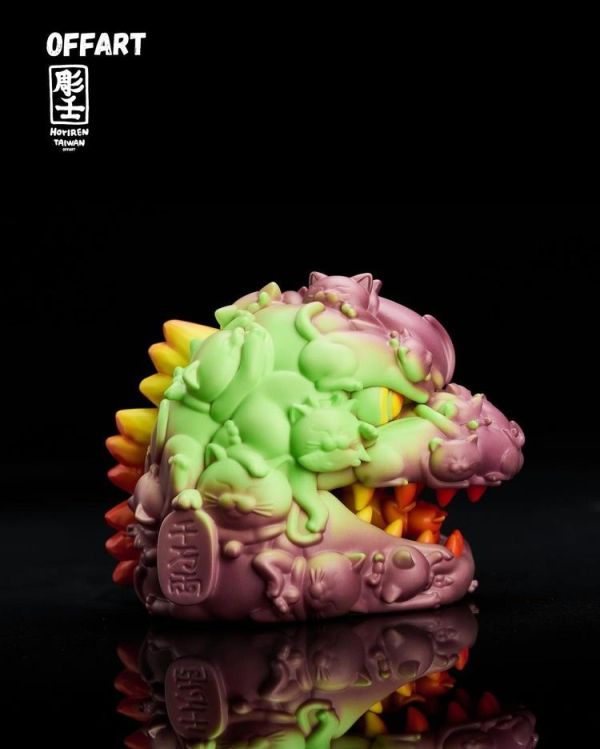 (預購) OFFARTx彫壬 百貓紅蓮 溫變Mini頭雕 紫焰熔變版 12cm 20260222 OFFARTx彫壬 百貓紅蓮 溫變Mini頭雕 紫焰熔變版 12cm