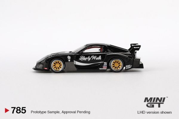 MINIGT 1/64 馬自達 自由步行 MAZDA RX-7 LB-Super Silhouette Liberty Walk 黑色 MINIGT 1/64 馬自達 自由步行 MAZDA RX-7 LB-Super Silhouette Liberty Walk 黑色