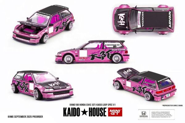 (預購) KaidoHouse x MINIGT 1/64 本田 Honda Civic (EF) Kaido Loop Spec V1 KHMG198 (預購) KaidoHouse x MINIGT 1/64 本田 Honda Civic (EF) Kaido Loop Spec V1 KHMG198