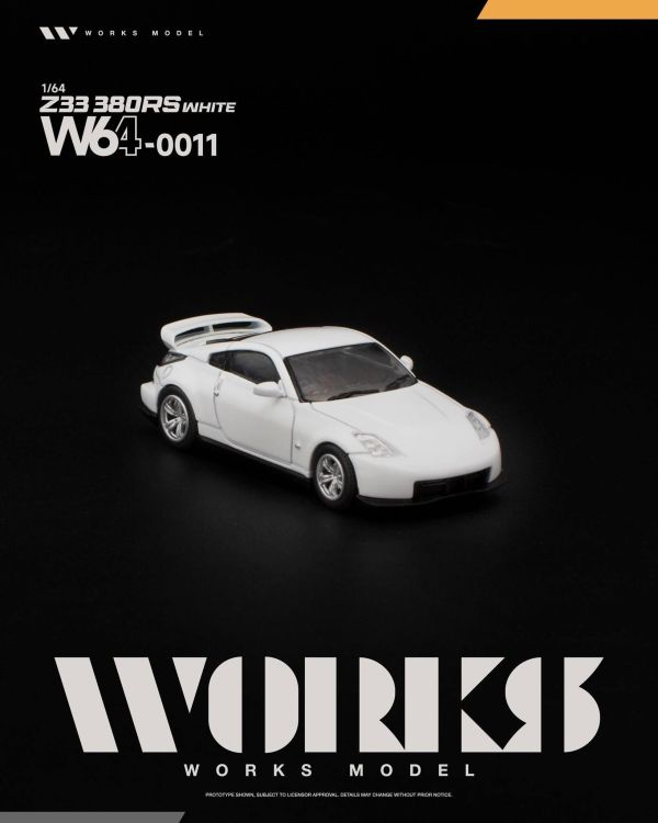 (預購) WORKS MODEL 1/64 日產 NISMO Z33 380RS WHITE W640011 20260830 WORKS MODEL 1/64 日產 NISMO Z33 380RS WHITE W640011