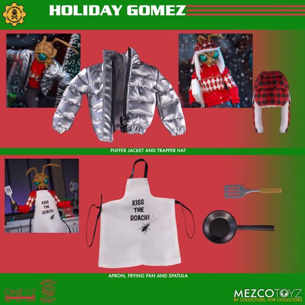 MEZCO TOYZ One:12 Collective Holiday Gomez 聖誕節螞蟻 可動完成品 MEZCO TOYZ,One:12 Collective,Holiday Gomez,聖誕節螞蟻,可動完成品,