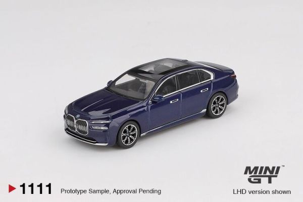 (預購) MINIGT 1/64 寶馬 BMW i7 xDrive60 Tanzanite Blue Metallic MGT01111-L (預購) MINIGT 1/64 寶馬 BMW i7 xDrive60 Tanzanite Blue Metallic MGT01111-L