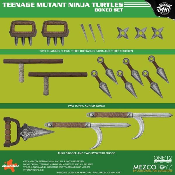 (預購) MEZCO TOYZ One:12 Collective 忍者龜套組 約17cm 可動完成品 20260617 MEZCO TOYZ One:12 Collective 忍者龜套組 約17cm 可動完成品
