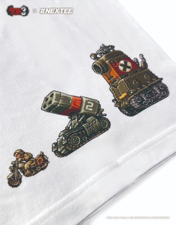 NEXTee 合金彈頭MetalSlug ENEMY-V 短袖T恤 黑&白 分別販售 NEXTee 合金彈頭MetalSlug ENEMY-V 短袖T恤 黑&白 分別販售