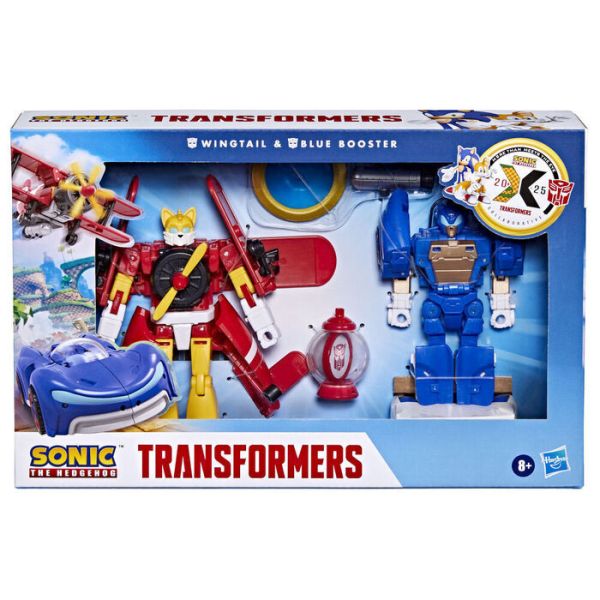 Hasbro 孩之寶 變形金剛聯名系列音速小子5吋 Wingtail&Blue Booster 可動完成品 Hasbro 孩之寶 變形金剛聯名系列音速小子5吋 Wingtail&Blue Booster 可動完成品