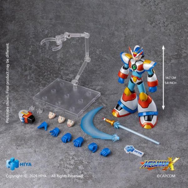(預購) Hiya Toys E.B.S. 15cm 洛克人X 艾克斯 第三裝甲ver. 可動完成品 EBM0385 20260924 Hiya Toys E.B.S. 15cm 洛克人X 艾克斯 第三裝甲ver. 可動完成品 EBM0385