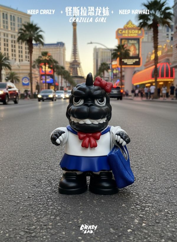 (預購) Crazy Lab 迷你怪斯拉恐龍妹 14cm 已塗裝完成品 20251203 Crazy Lab 迷你怪斯拉恐龍妹 14cm 已塗裝完成品