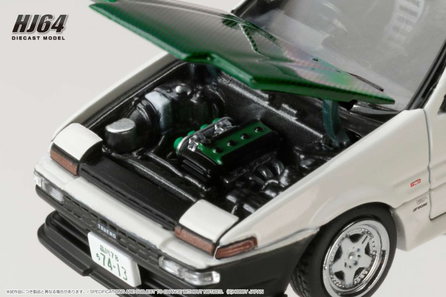 Hobby JAPAN 1/64 豐田 Toyota SPRINTER TRUENO (AE86) 純白 DRIFT KING 甩尾之王 土屋圭市 式樣 Hobby JAPAN 1/64 豐田 Toyota SPRINTER TRUENO (AE86) 純白 DRIFT KING 甩尾之王 土屋圭市 式樣