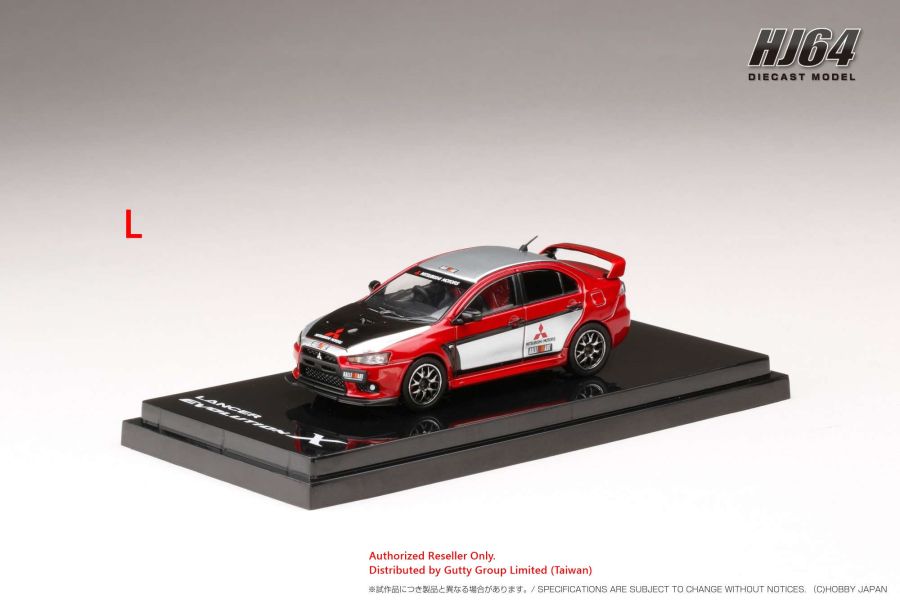 Hobby JAPAN 1/64 三菱 Mitsubishi Lancer Evolution X Final Edition EVO十代最終版 拉力式樣 拉力塗裝紅 Hobby JAPAN 1/64 三菱 Mitsubishi Lancer Evolution X Final Edition EVO十代最終版 拉力式樣 拉力塗裝紅