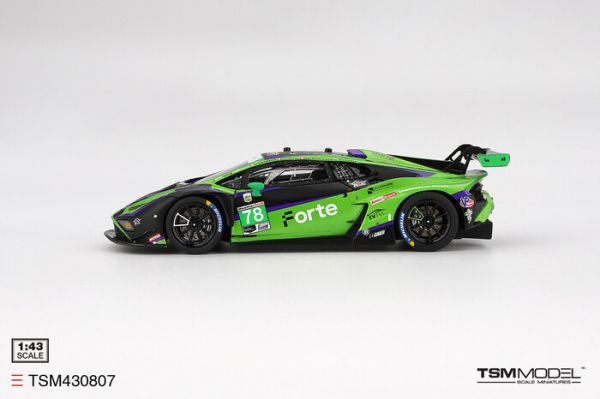 TSM MODEL 1/43 藍寶堅尼 Lamborghini Huracán GT3 EVO2 #78 Forte Racing 2024 IMSA Daytona 24 Hrs TSM430807 TSM MODEL 1/43 藍寶堅尼 Lamborghini Huracán GT3 EVO2 #78 Forte Racing 2024 IMSA Daytona 24 Hrs TSM430807