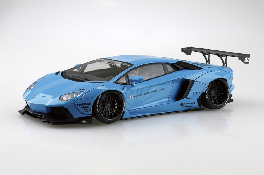 AOSHIMA 青島 1/24 LB#17 LB-WORKS 藍寶堅尼 Lamborghini AVENTADOR ver.1 組裝模型 AOSHIMA 青島 1/24 LB#17 藍寶堅尼Aventador ver.1 組裝模型