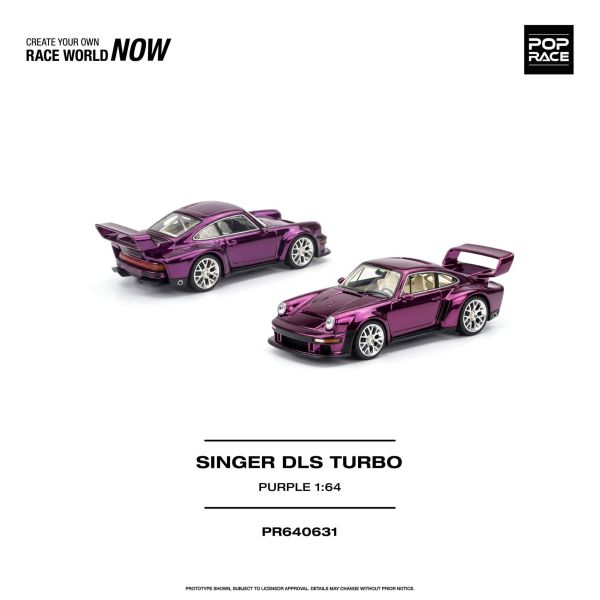 (預購) POP RACE 1/64 SINGER DLS TURBO PURPLE 20261022 POP RACE 1/64 SINGER DLS TURBO PURPLE