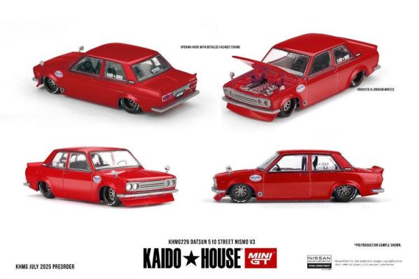 (預購) KaidoHouse x MINIGT 1/64 達特桑 Datsun 510 Street Nismo V3 KHMG229 (預購) KaidoHouse x MINIGT 1/64 達特桑 Datsun 510 Street Nismo V3 KHMG229