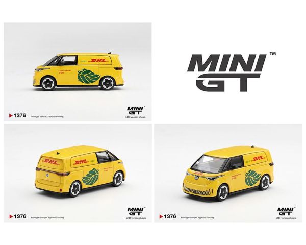 (預購) [吊卡版] MINIGT 1/64 福斯 Volkswagen ID.Buzz DHL Electric LHD MGT01376-BL 20260910 [吊卡版] MINIGT 1/64 福斯 Volkswagen ID.Buzz DHL Electric LHD MGT01376-BL