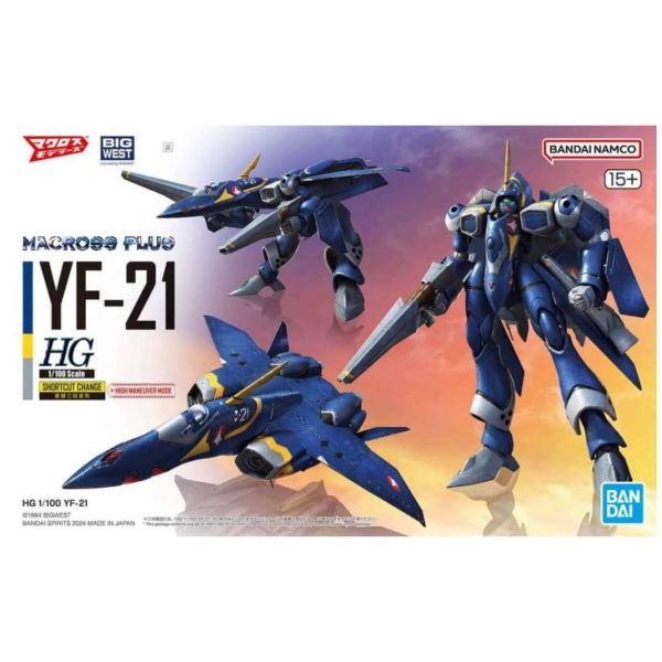BANDAI 1/100 HG 超時空要塞 MACROSS PLUS YF-21 組裝模型 BANDAI 1/100 HG 超時空要塞 MACROSS PLUS YF-21 組裝模型