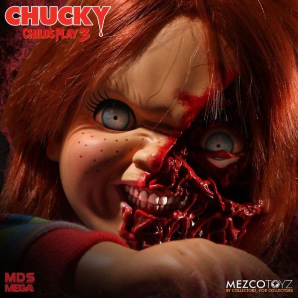 [再販] Mezco toyz 超大隻 15吋 Child's Play 3 鬼娃恰吉 披薩臉 可動完成品 [再販] Mezco toyz 超大隻 15吋 Child's Play 3 鬼娃恰吉 披薩臉 可動完成品
