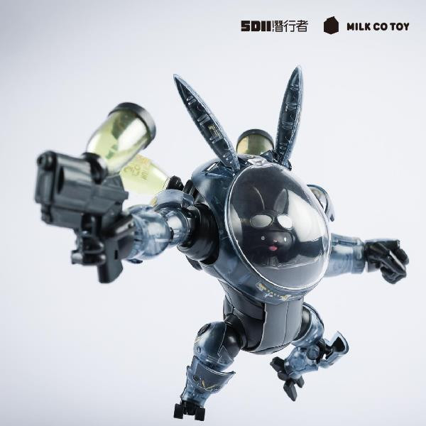 牛奶玩具 5D2 Mech Series 貓咪機甲＆兔子機甲＆黑熊機甲 黑透版 組裝模型 分別販售 牛奶玩具 5D2 Mech Series 貓咪機甲＆兔子機甲＆黑熊機甲 黑透版 組裝模型 分別販售