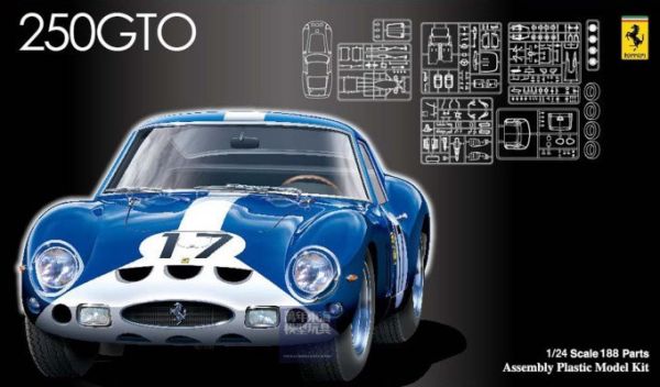 1/24 Ferrari 250GTO Experimental Le Mans 24h 1962 6th 利曼賽道版 FUJIMI HR35 富士美 組裝模型 FUJIMI,1/24,ID,TOYOTA,Trueno,AE86,三門,1600GT,APEX,前期型,1983,Toyota,Celica XX,2000GT,